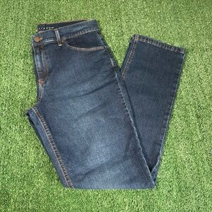 Mott & Bow Womens Boyfriend Dark Blue Jeans Size W30 L30